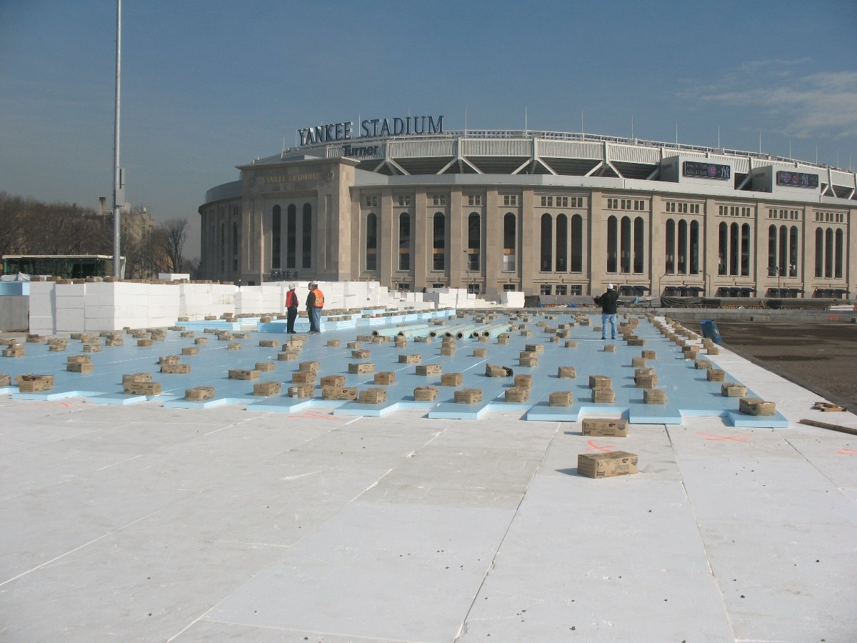 Yankee Stadium Parking Garage Stands on Geofoam in NY